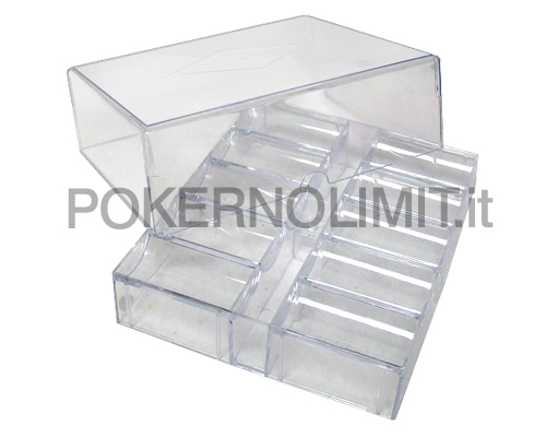 accessori di poker - 200 chips tray lid portafiches coperchio acrilico.asp