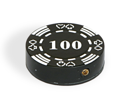 accessori di poker - accendino nero ricaricabile poker lighter