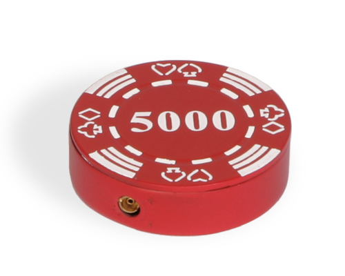 accessori di poker - accendino rosso ricaricabile poker lighter