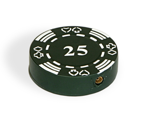 accessori di poker - accendino verde ricaricabile poker lighter