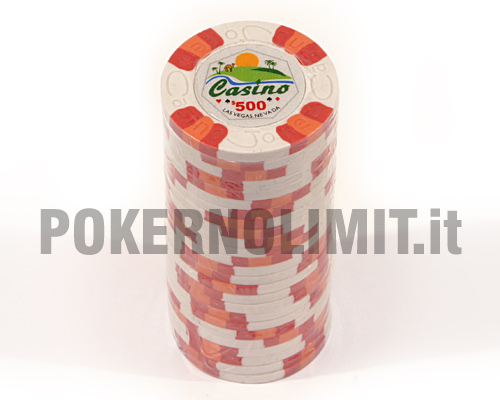 accessori di poker - blister 25 fiches bianche 3 color joker chips
