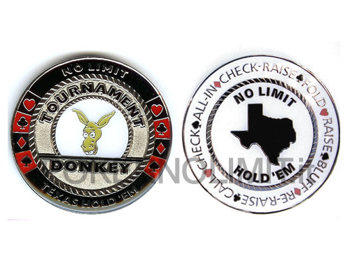 accessori di poker - card guard donkey  roulette poker weight