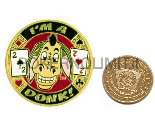 accessori di poker - card guard im a donk gold