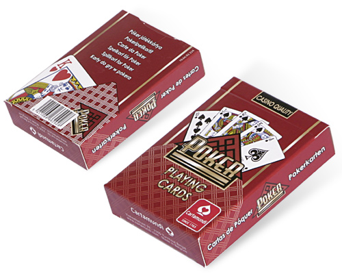accessori di poker - cartamundi 52 carte texas hold em rosse