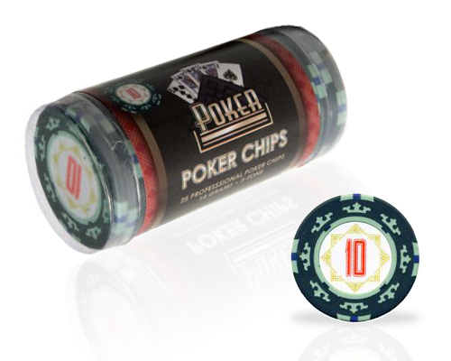 accessori di poker - cartamundi blister 25 fiches clay 10