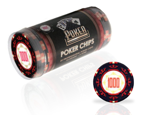 accessori di poker - cartamundi blister 25 fiches clay 1000