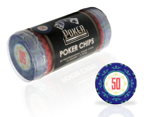 accessori di poker - cartamundi blister 25 fiches clay 50