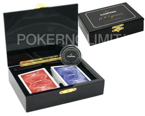 accessori di poker - carte copag centenario cofanetto in legno limited
