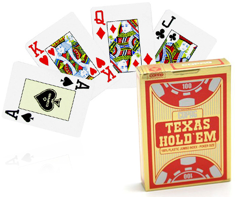 accessori di poker - carte copag gold texas hold em rosse