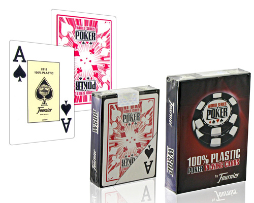 accessori di poker - carte fournier wsop poker playing cards dorso rosso