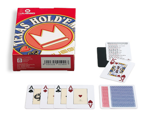 accessori di poker - carte juego texas hold em tournament rosso