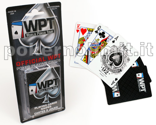accessori di poker - carte poker bee wpt 2 standard index dorso nero