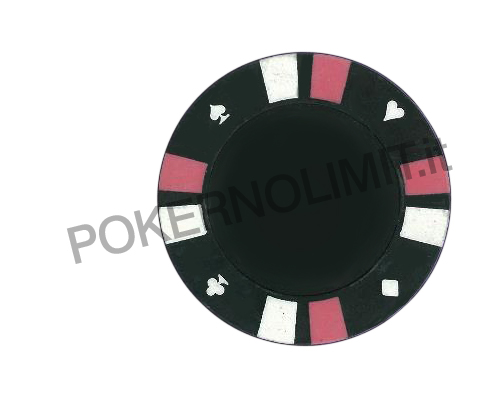 accessori di poker - chips double strip 3 colour 25 poker fiches 14 gr black