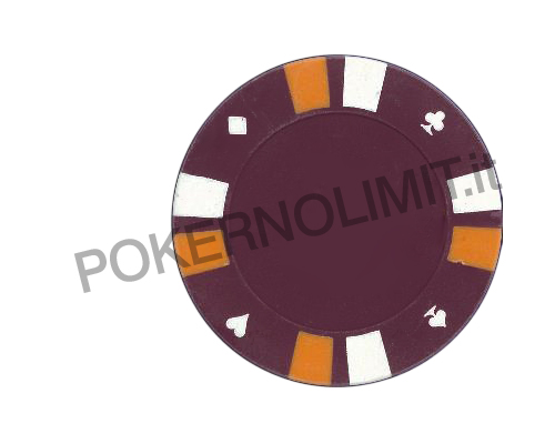 accessori di poker - chips double strip 3 colour 25 poker fiches 14 gr dark magenta