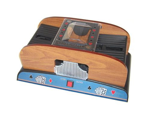 accessori di poker - deluxe card shuffler mescolatore carte in legno