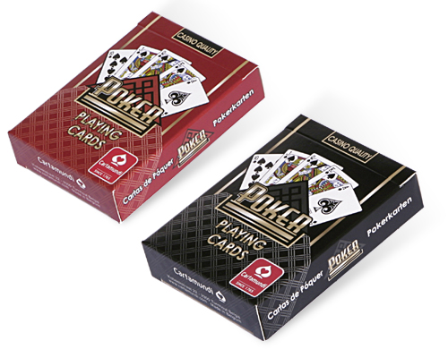 accessori di poker - display 12 mazzi cartamundi 52 carte texas hold em