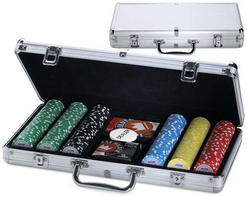 accessori di poker - juego set chips pro team 300 fiches texas hold em