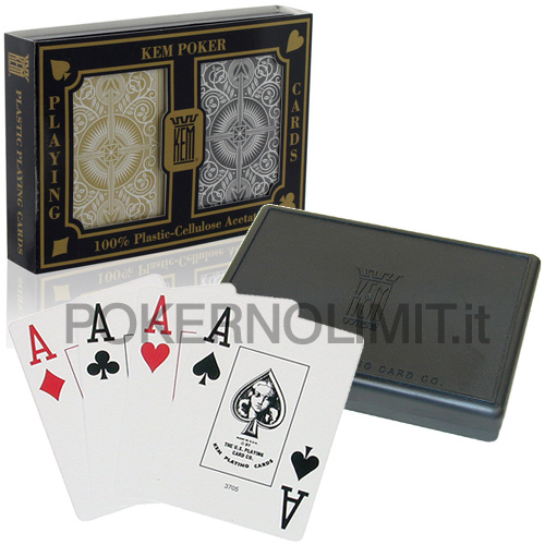 accessori di poker - kem poker arrow wide jumbo black and gold