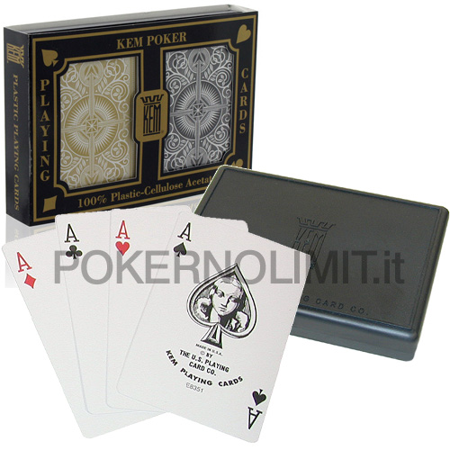accessori di poker - kem poker arrow wide standard black and gold