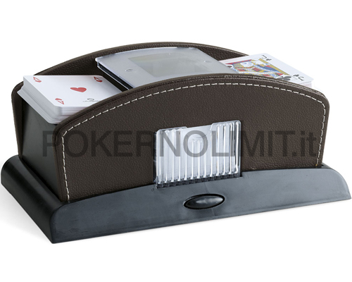 accessori di poker - mescolatore carte automatico poker 2 mazzi juego marrone
