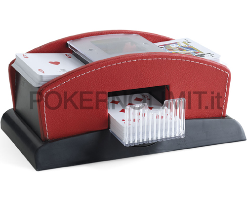 accessori di poker - mescolatore carte automatico poker 2 mazzi juego rosso