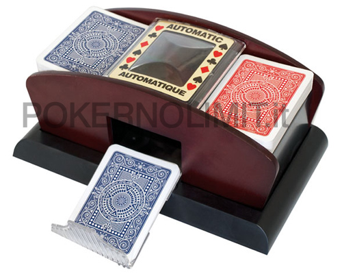 rosemaryrose Miscelatore Automatico di Carte Automatico Gioco da Tavolo Poker Carte da Gioco Mescolatore Automatico Elettrico di Legno per Poker 