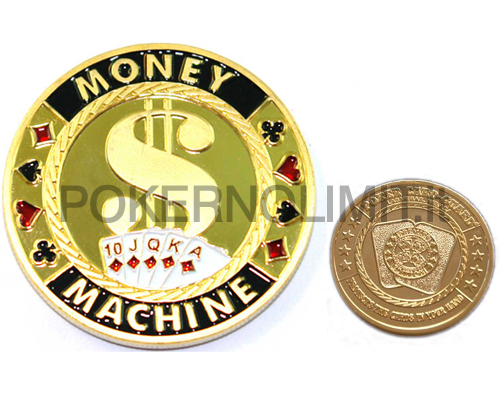 accessori di poker - poker card guard money machine gold