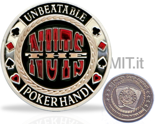 accessori di poker - poker card guard nuts silver