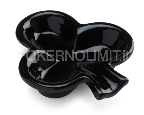 accessori di poker - posacenere poker in ceramica fiore nero