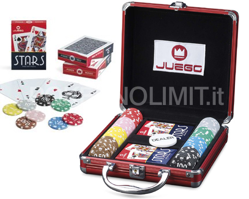 accessori di poker - set completo poker 100 fiches cash games juego