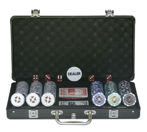 accessori di poker - valigetta alluminio 300 fiches clay