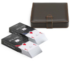 accessori per il poker - Poker Set Treviso Juego - Astuccio + Carte New York (marrone)