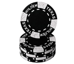 Fiches Texas Hold 'em Nero - Blister 25 Chips Poker 11.5 gr.