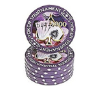 Fiches Poker Tournament Porpora 1000 - Blister 25 Chips Poker 11.5 gr.