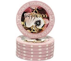 Fiches Poker Tournament Rosa 25000 - Blister 25 Chips Poker 11.5 gr.