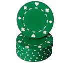 Fiches Suited Verdi - Blister 25 Chips Poker 11.5 gr.