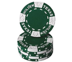 Fiches Texas Hold 'em Verde - Blister 25 Chips Poker 11.5 gr.