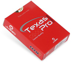 accessori per il poker - Carte Texas Hold'Em Casinò Pro Astuccio Rosso