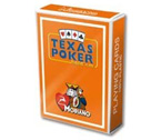 Carte Modiano - Texas Poker Plastica (Arancio)