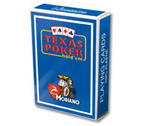 accessori per il poker - Carte Modiano - Texas Poker Plastica (Blu)