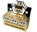 Display 12 mazzi - Carte Copag Gold Poker Texas Hold'em Nero