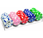 poker - Modiano - 100 Fiches dice valori bassi