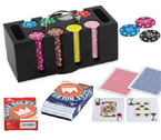 accessori per il poker - Juego - 200 Fiches + Porta Chips Girevole in legno